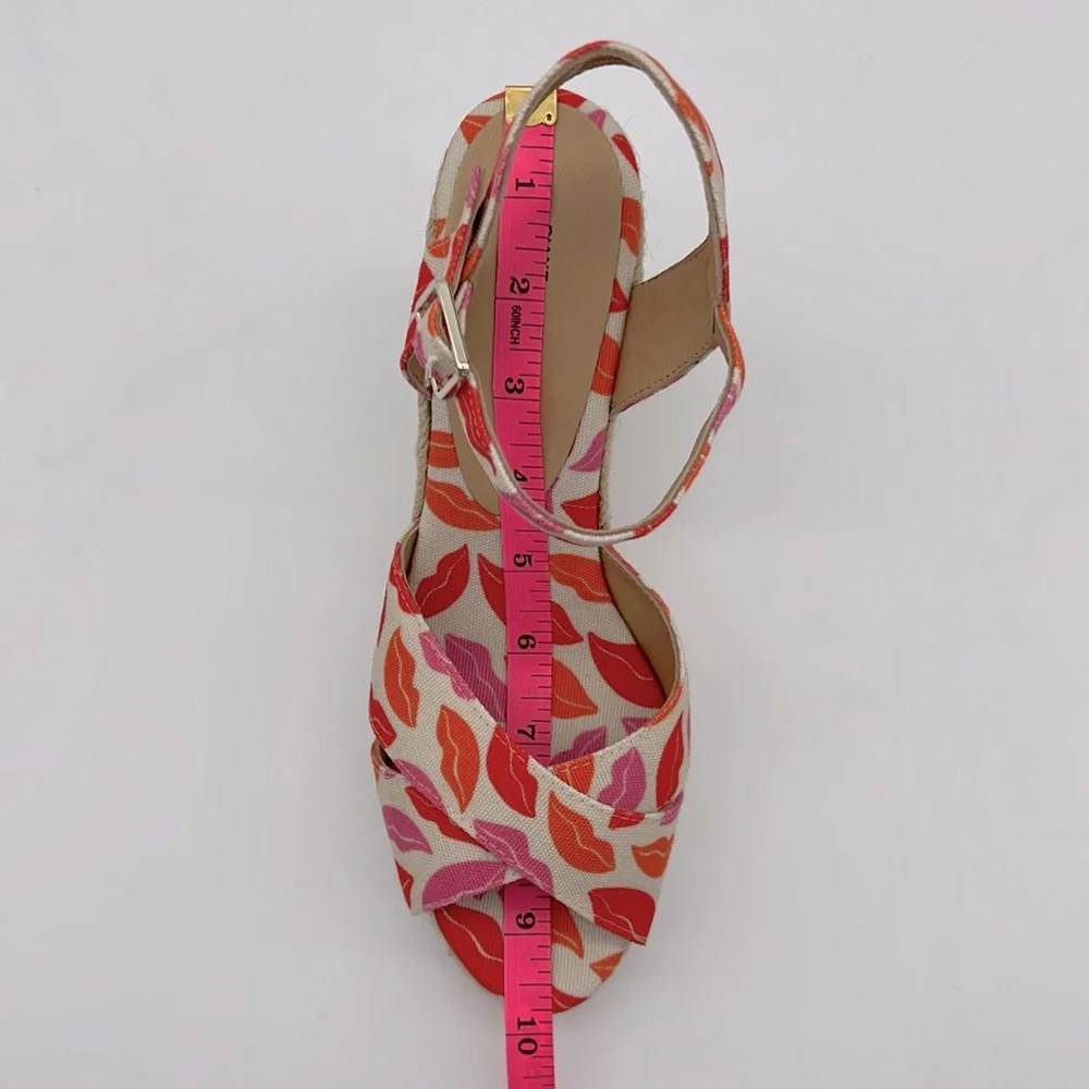 Castañer X Diane Von Furstenberg Blaudell Wedge Espadrilles Rose Multi